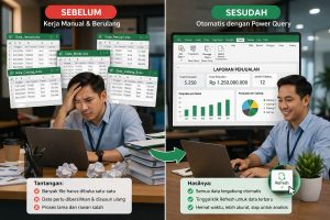 3 kasus otomatisasi excel dengan power query