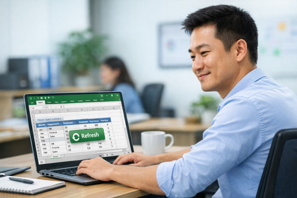 cara mengurangi kerja manual di excel dengan power query